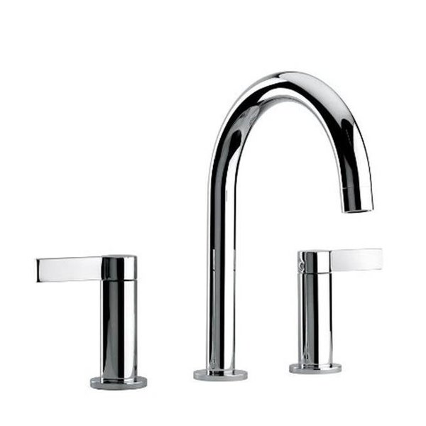 Jewel Faucet Jewel Faucet 14214-82 Two Lever Handle Widespread Lavatory Faucet; Brushed Gold Designer Finish 14214-82